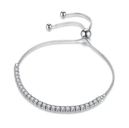 Adjustable sliver bracelet

