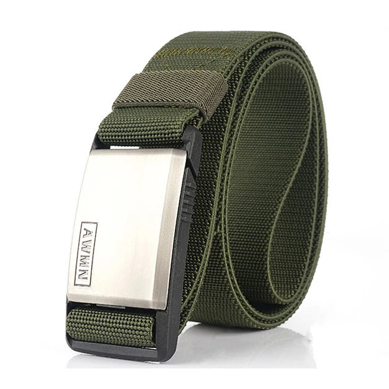 Adjustable Metal Magnetic Buckle Belt for Men