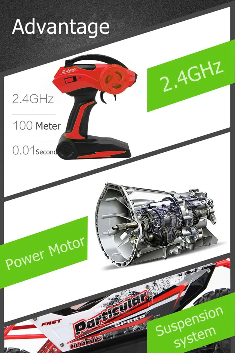 Ample Power 2.4G RC Off-Road Buggy Truck