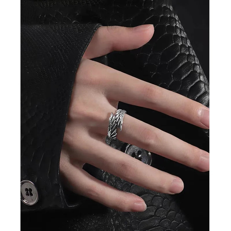 Gothic Demon  Angel Wings Ring