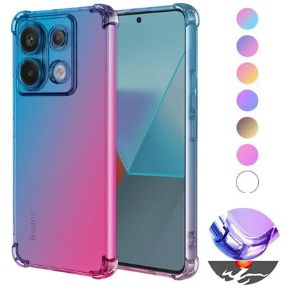 Anti-Fingerprint Protective Shockproof Gradient Phone Case