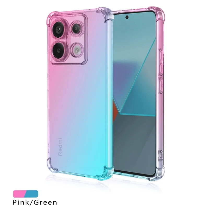 Anti-Fingerprint Protective Shockproof Gradient Phone Case