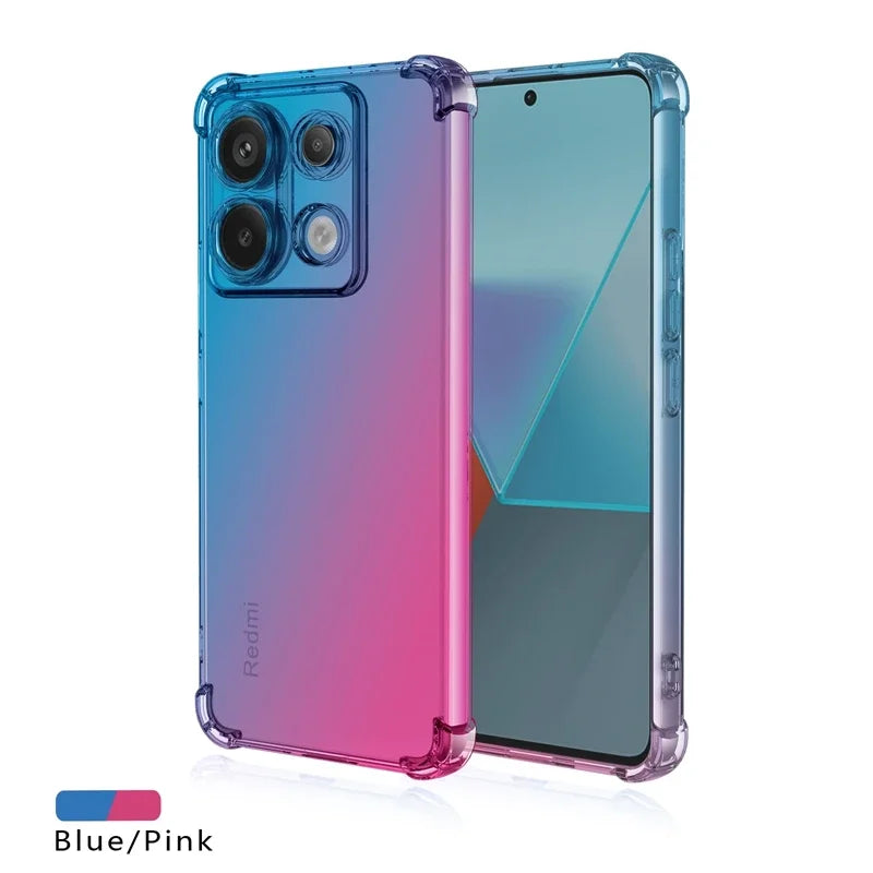 Anti-Fingerprint Protective Shockproof Gradient Phone Case