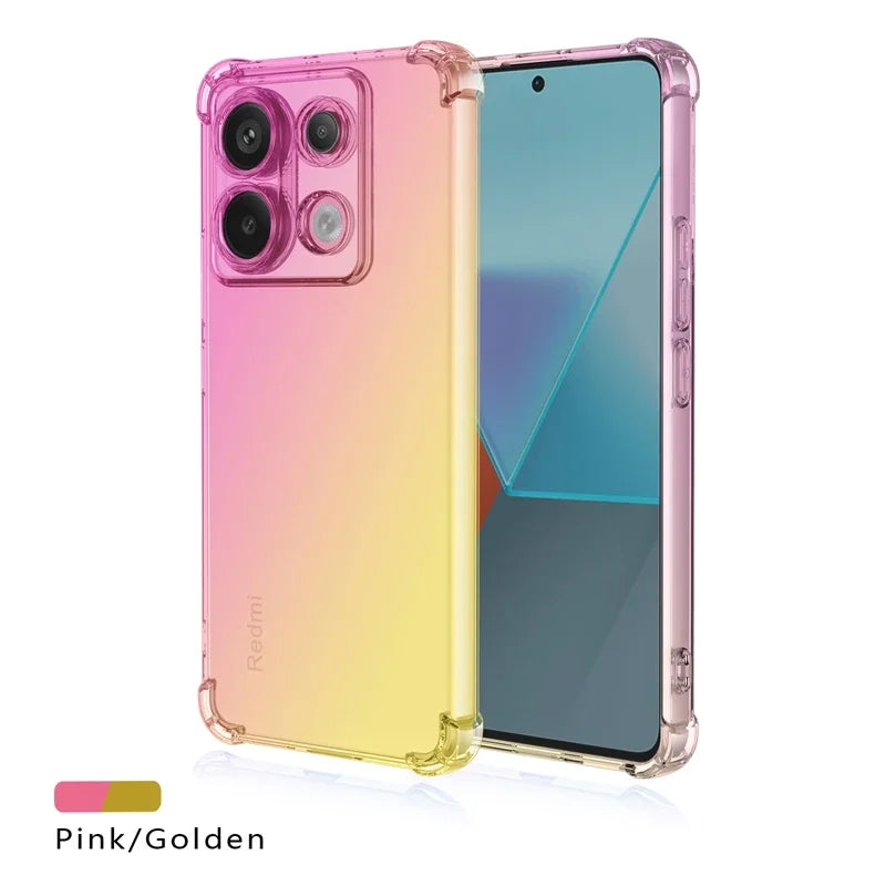 Anti-Fingerprint Protective Shockproof Gradient Phone Case