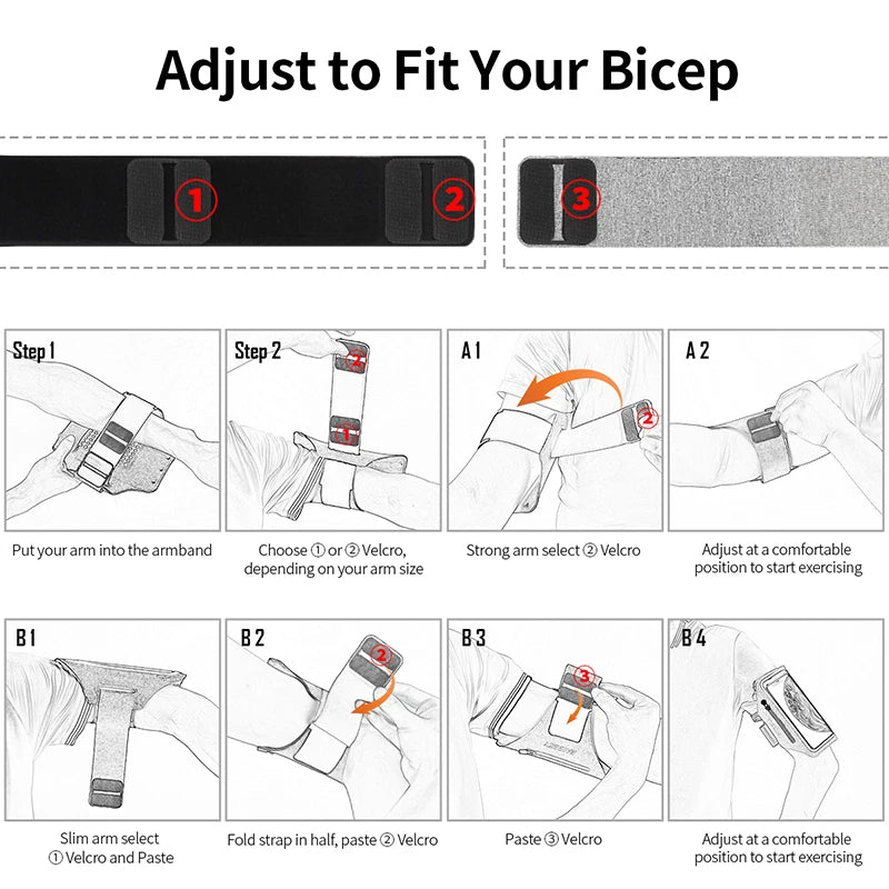 Zipper Arm Bag for iPhone and Samsung
