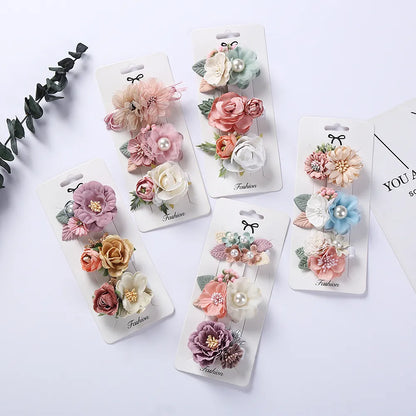 Artificial Flower Hair Clips

