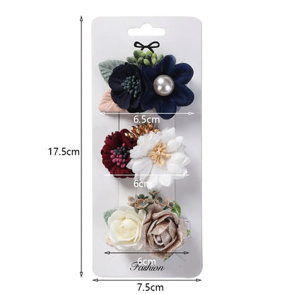 Artificial Flower Hair Clips


