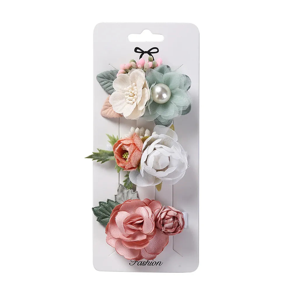 Artificial Flower Hair Clips

