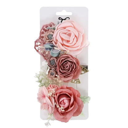 Artificial Flower Hair Clips

