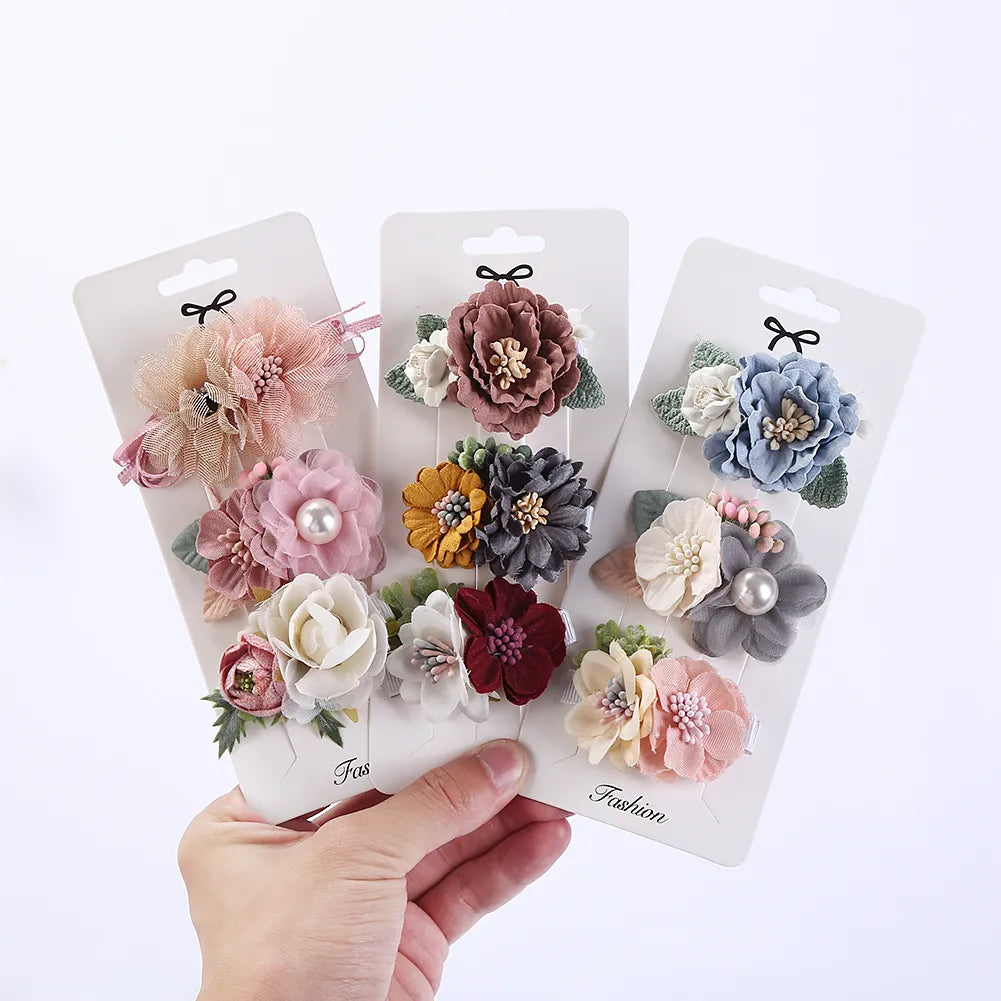 Artificial Flower Hair Clips

