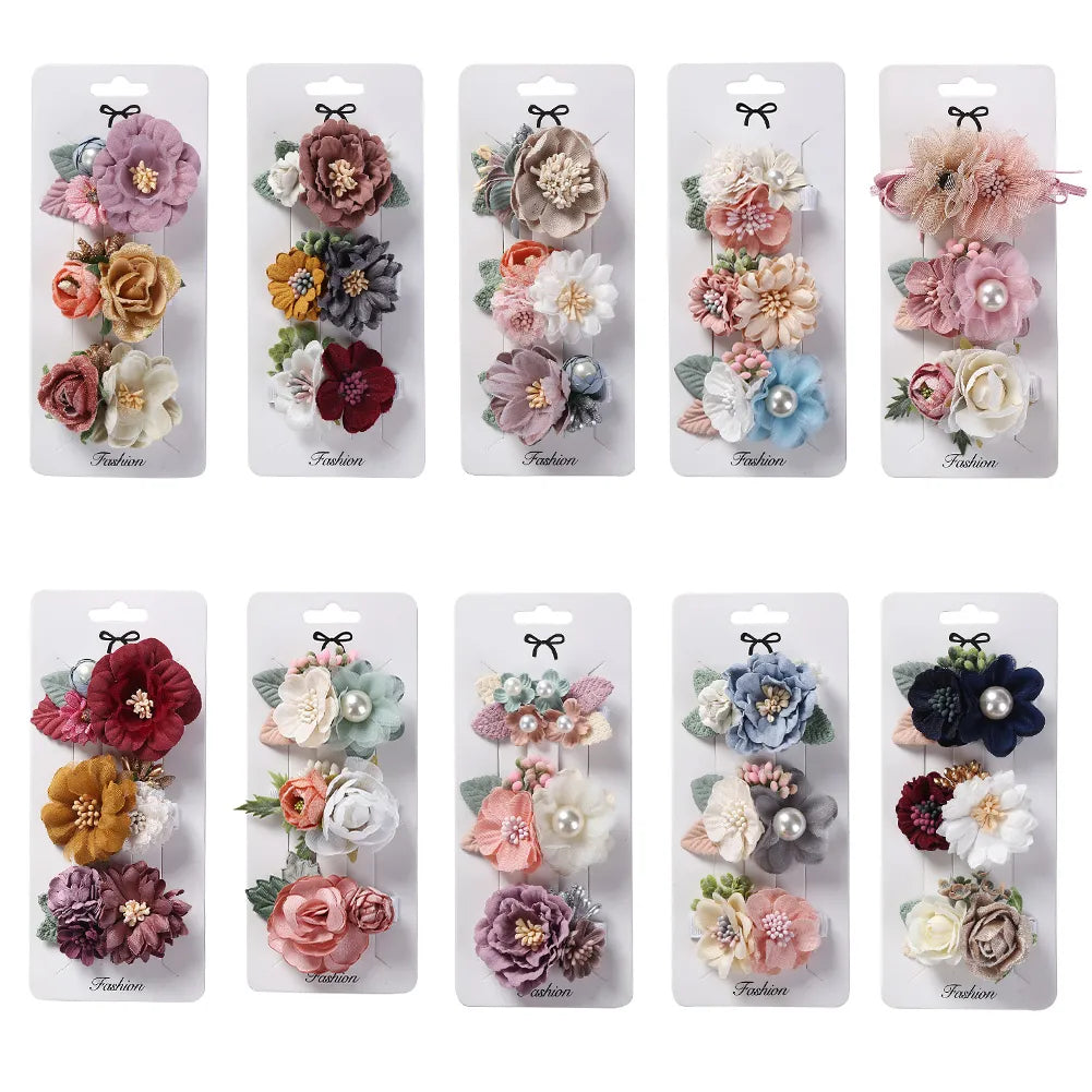Artificial Flower Hair Clips

