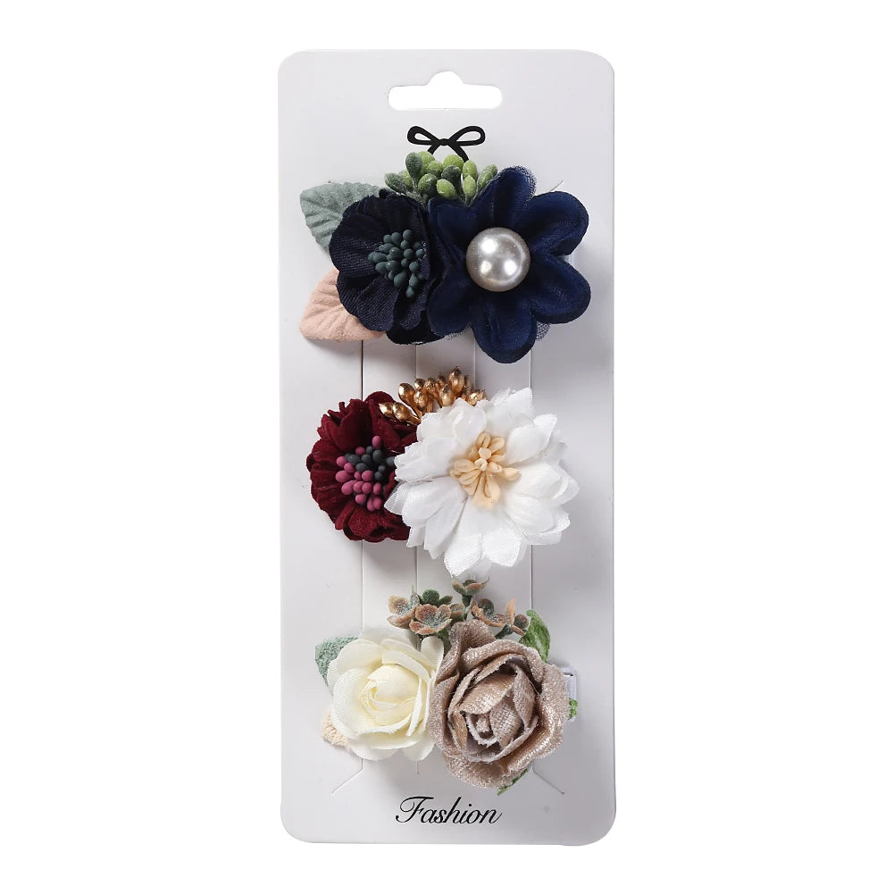 Artificial Flower Hair Clips

