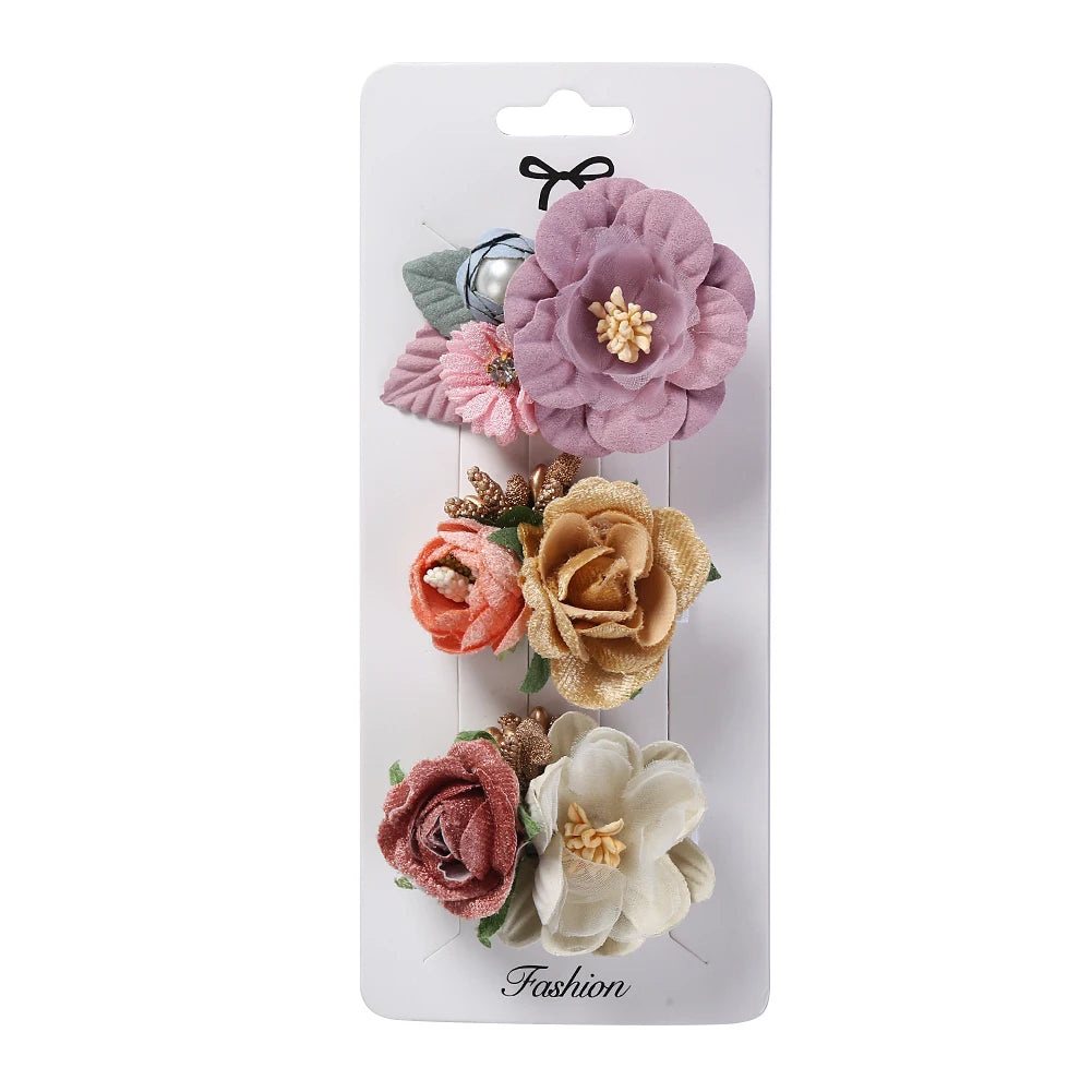 Artificial Flower Hair Clips

