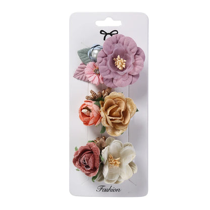 Artificial Flower Hair Clips

