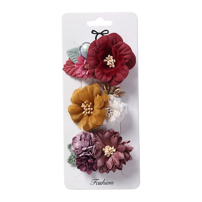 Artificial Flower Hair Clips

