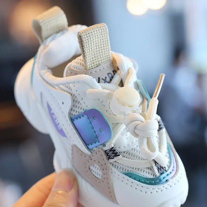 Autumn Girls Boys Mesh Breathable Outdoor Shoes