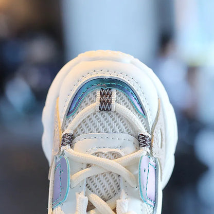 Autumn Girls Boys Mesh Breathable Outdoor Shoes