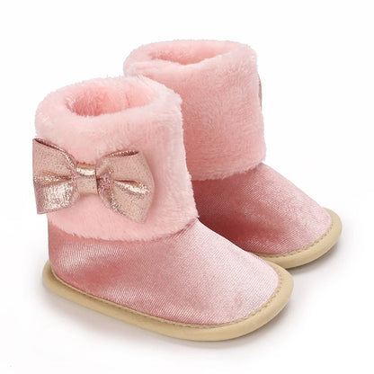 Autumn Pink Warm Baby Shoes
