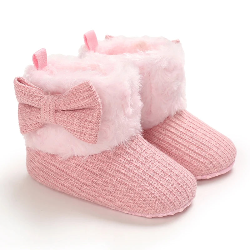 Autumn Pink Warm Baby Shoes