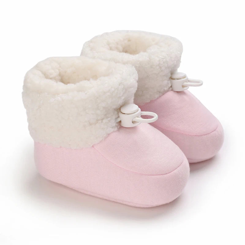 Autumn Pink Warm Baby Shoes