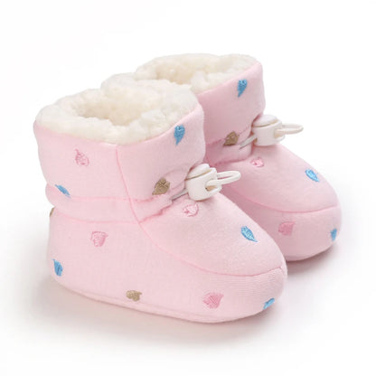 Autumn Pink Warm Baby Shoes