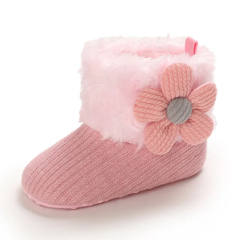 Autumn Pink Warm Baby Shoes