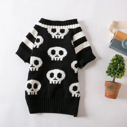Autumn Winter Printed Halloween Dog Sweater