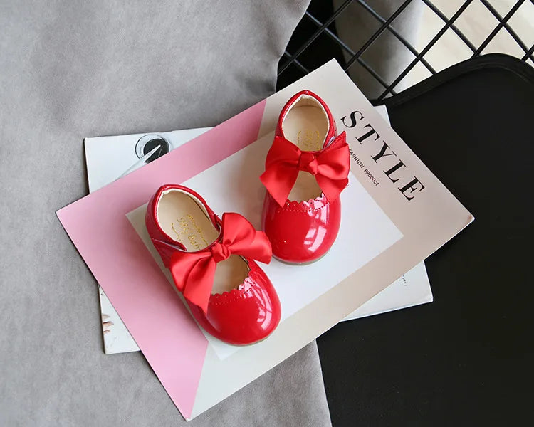 Baby Girls Leather Dancing Shoes