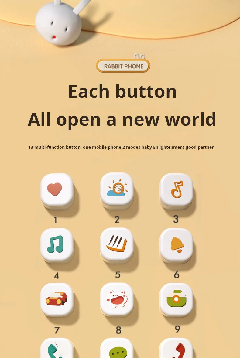 Baby Phone Toy Music Sound Telephone Sleeping Toys