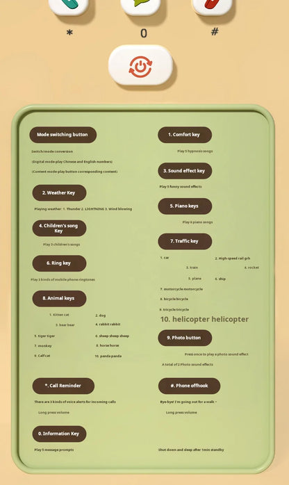 Baby Phone Toy Music Sound Telephone Sleeping Toys