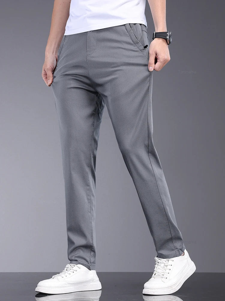 Bamboo Fiber Summer Men’s Casual Pants
