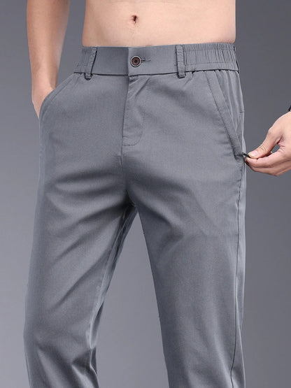 Bamboo Fiber Summer Men’s Casual Pants
