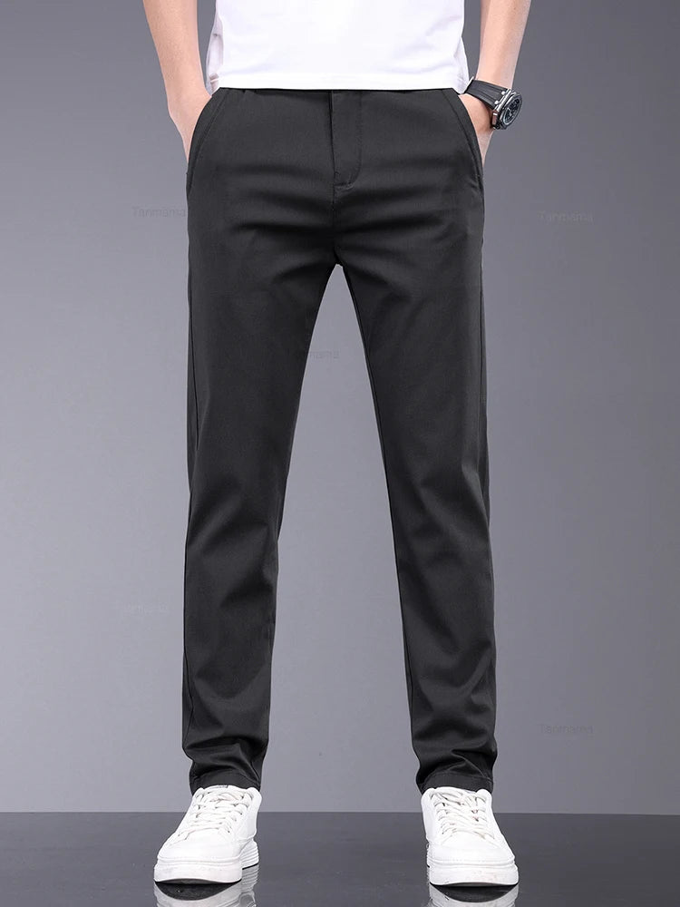 Bamboo Fiber Summer Men’s Casual Pants
