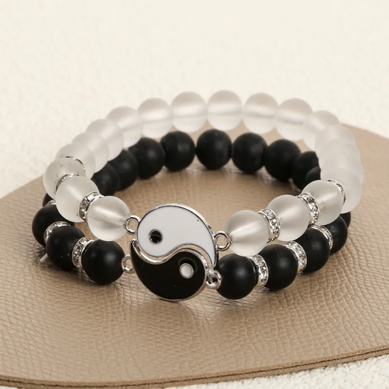 Beaded Heart Magnetic Bracelets