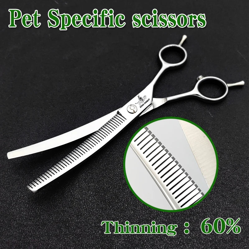 Bent Fishbone Double Tailed Dog Hair Cut Scissors