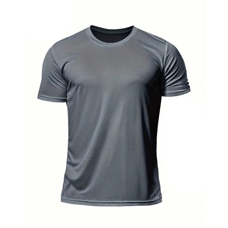 Black Quick-Drying Compression Men's Running Shirt