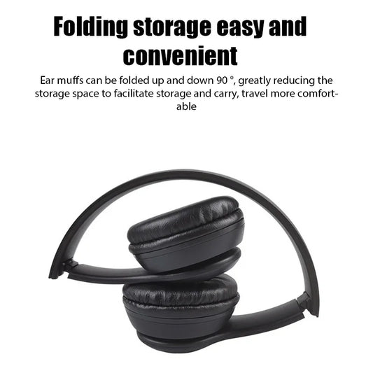 Stereo P47 Bluetooth Headset- Folding Wireless Sports Headset
