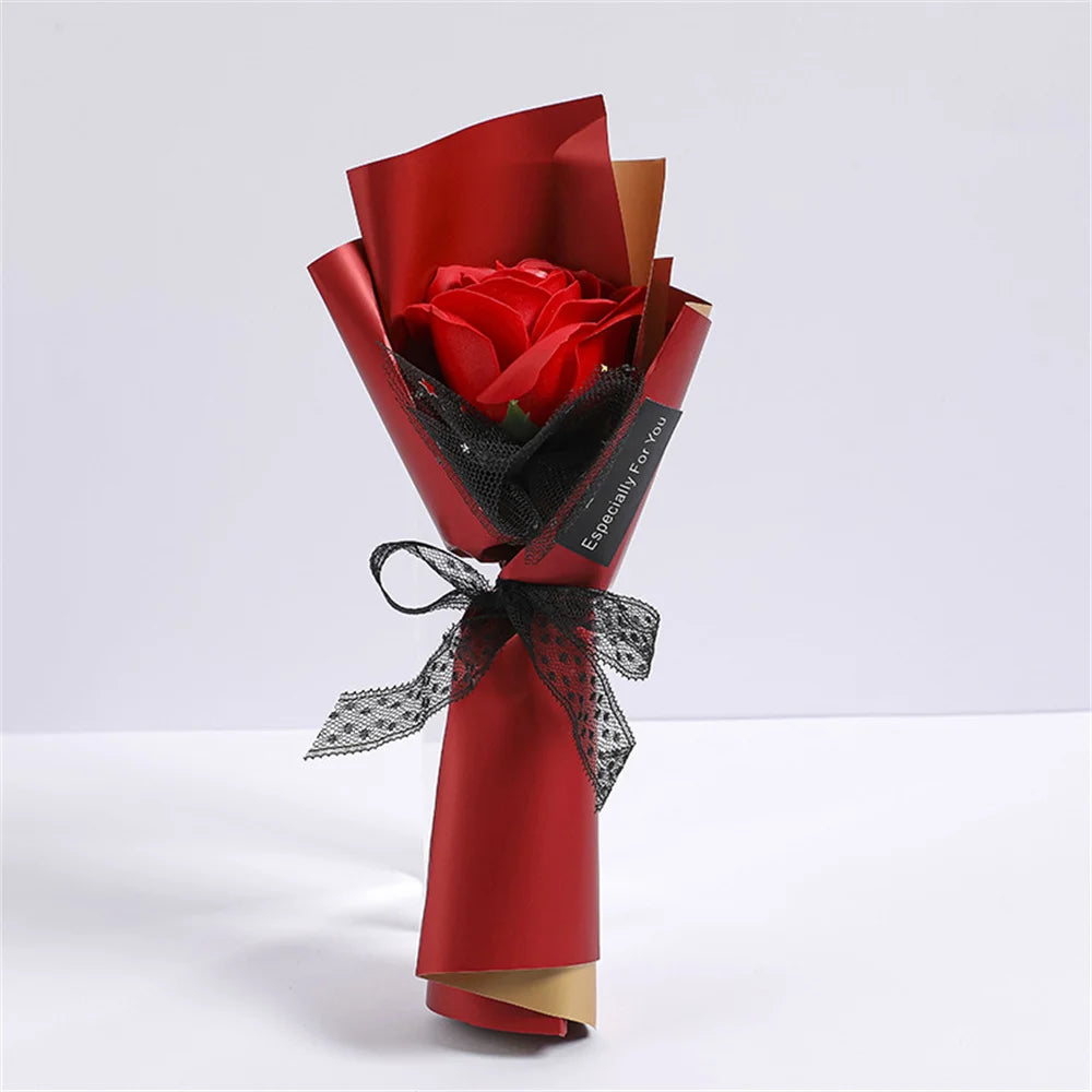 Soap Rose Bouquet Valentines Day Gift - Rose Flower Bouquet Hands Wedding Gifts