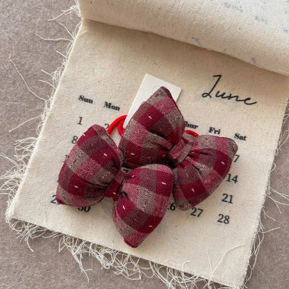 Childern Bow Hair Rope Ring Elastic Rubber Band Headwear