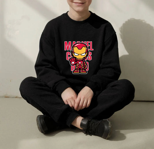 Boys Superhero Hoodie Sweatshirt Pants Set