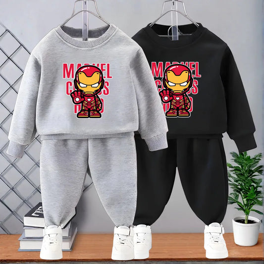 Boys Superhero Hoodie Sweatshirt Pants Set