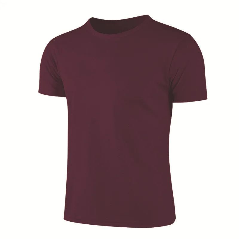 Breathable Crew Neck Running Shirt for Men