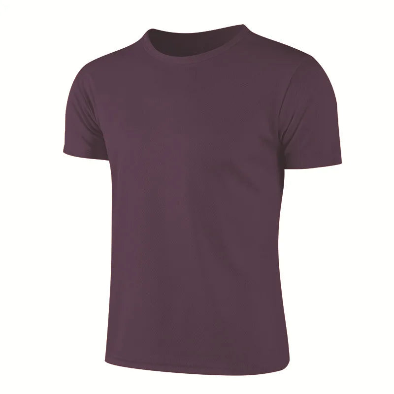 Breathable Crew Neck Running Shirt for Men
