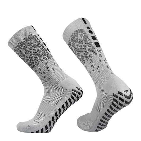 Breathable Honeycomb Grip Soccer Socks for Men & Women