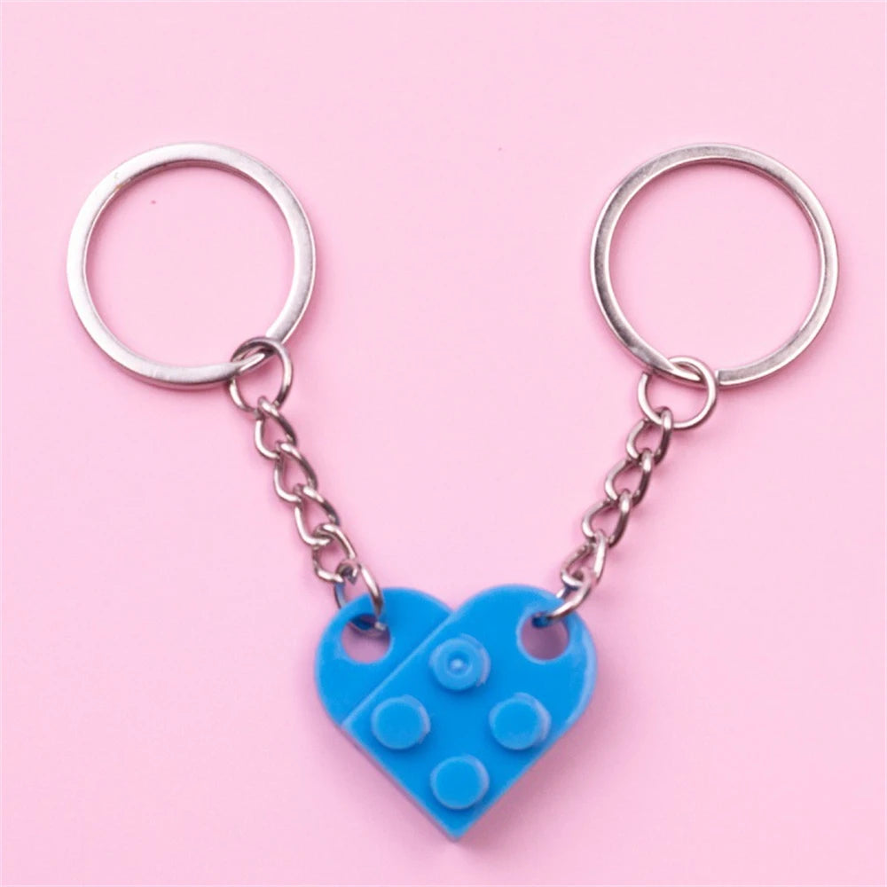 Building Block Matching Keychains For Couples