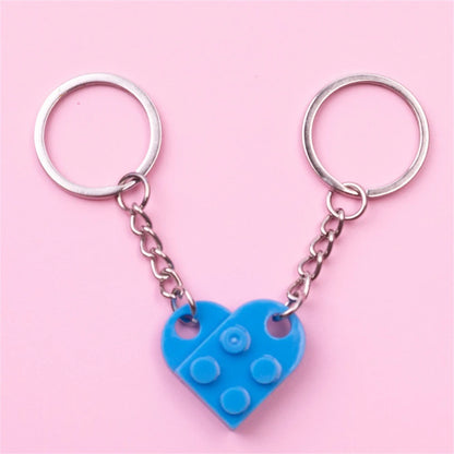 Building Block Matching Keychains For Couples