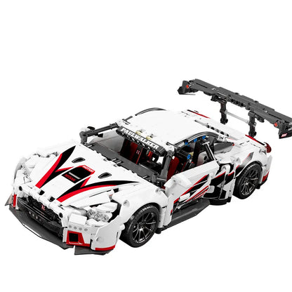 Building blocks compatible with concept White Sports car Toy