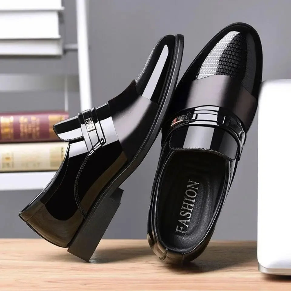 Men Formal Pointed Toe Business Leather Shoes