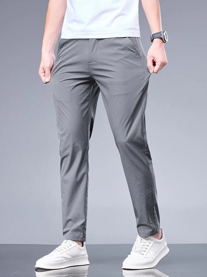 Summer Ice Silk Business Pants for Men
