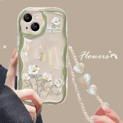 Fashion Butterfly Phone Case with Heart Bracelet
